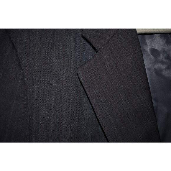 HICKEY FREEMAN $395 Navy Striped Wool‎ Two-Button Sport Coat Men's 43R - Picture 3 of 6
